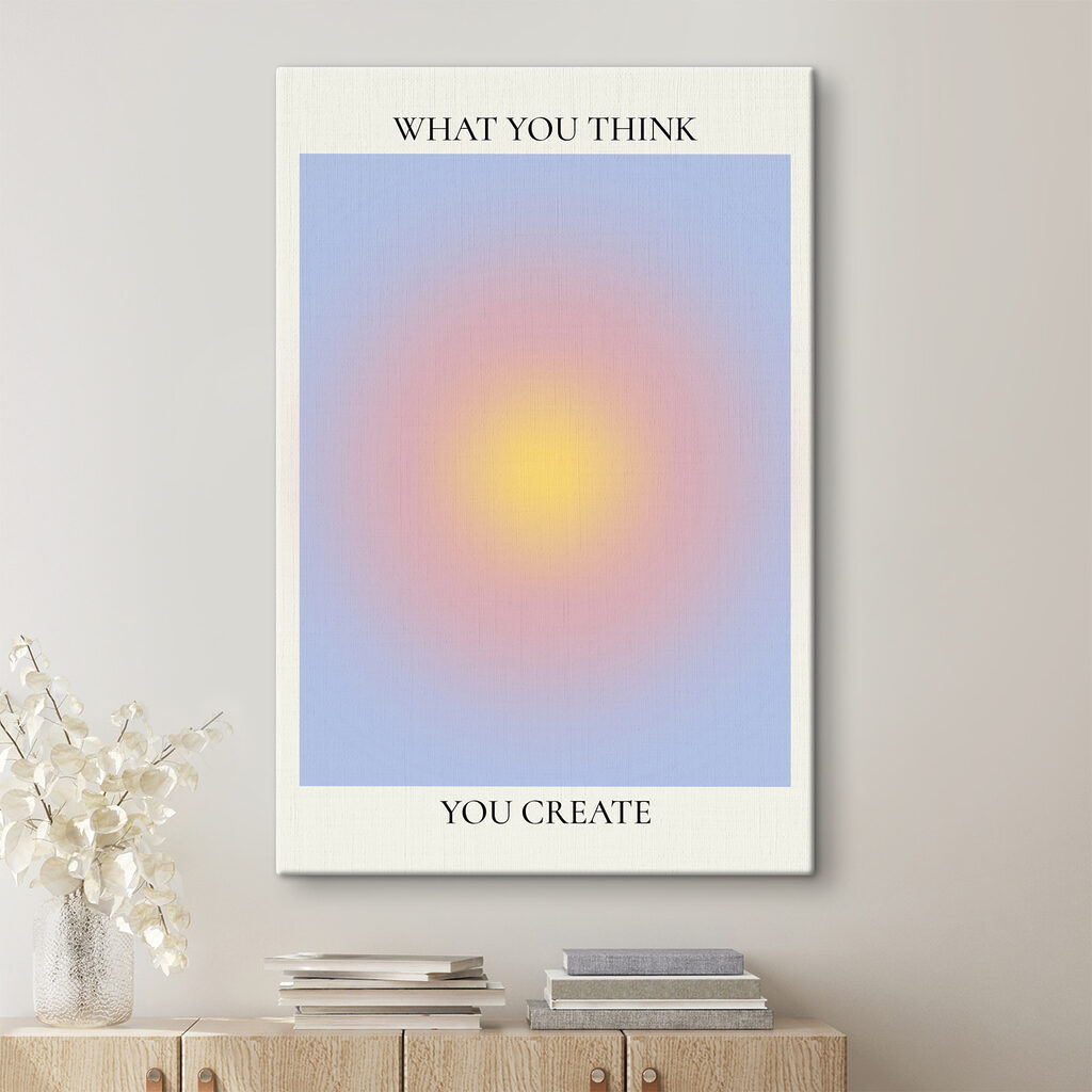 A blue and pink background
