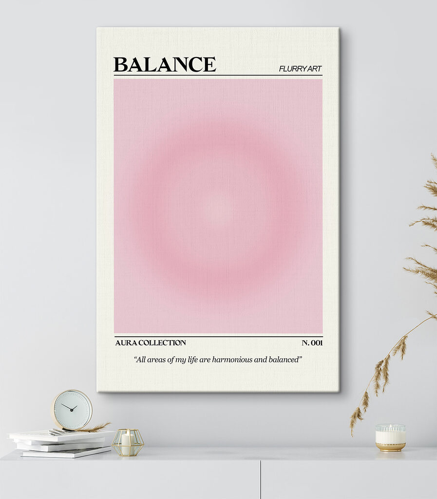 A pink and white background