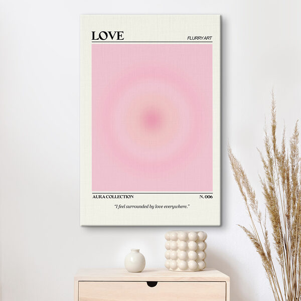 A pink and white background
