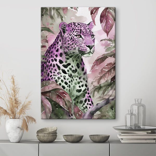 Cuadros Cuadros Una acuarela de un leopardo (SKU: s37341v2)