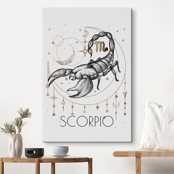 Cuadros Cuadros Un dibujo de un escorpión (SKU: s36648)