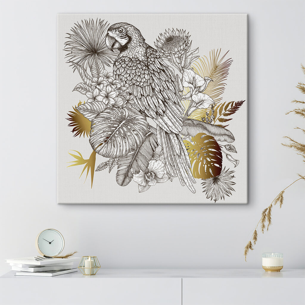 A bird sitting on a branch of leaves