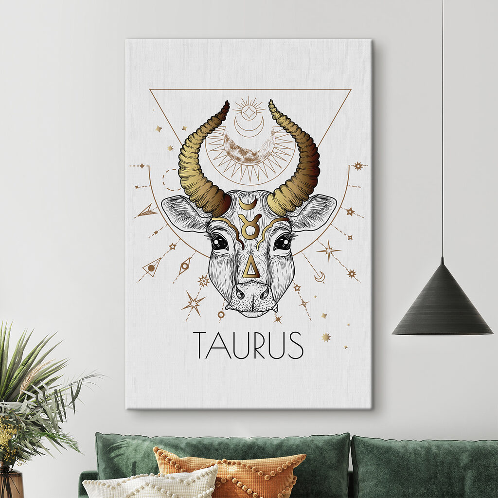 A drawing of a bull with horns A drawing of a bull with horns