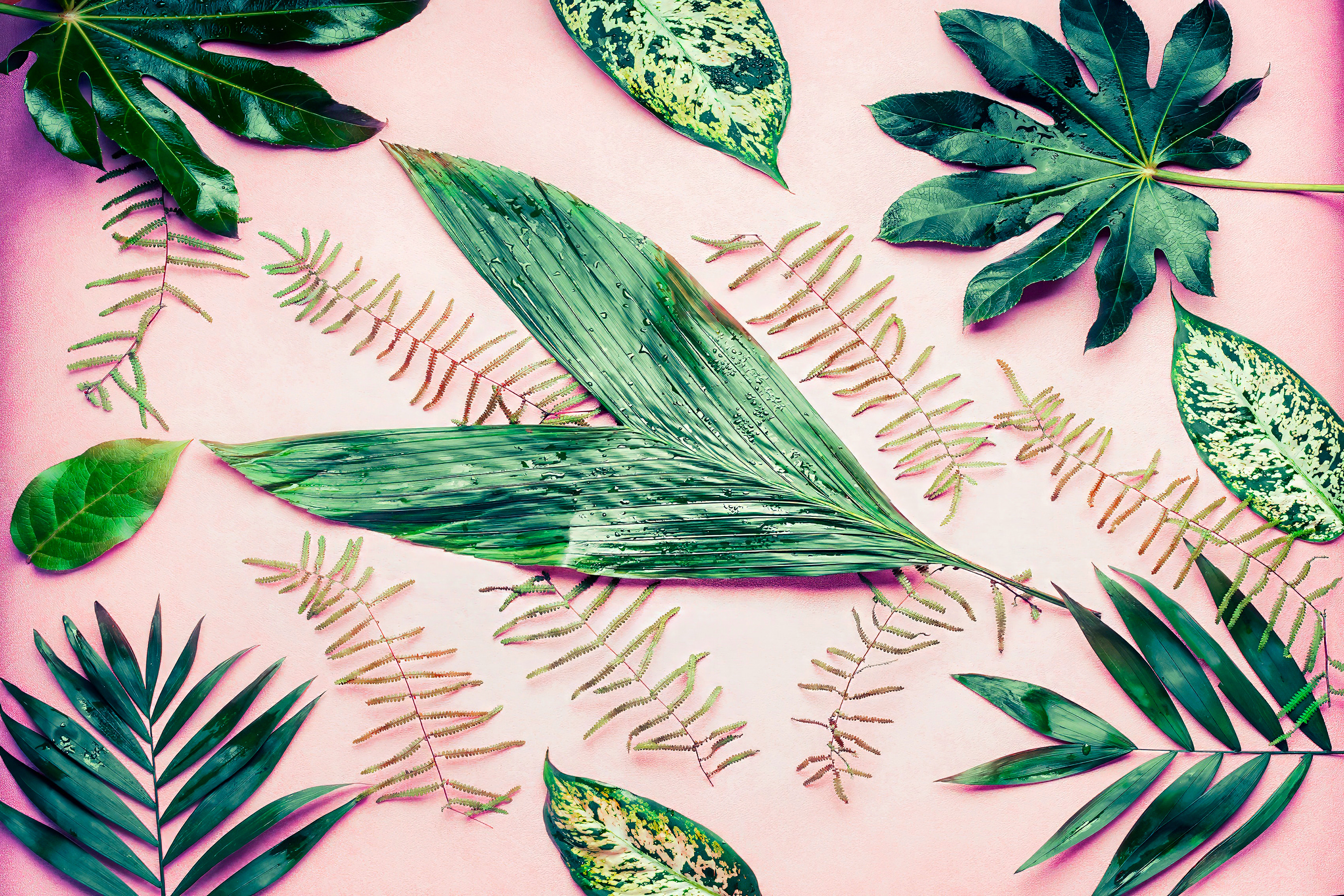 A group of green leaves A group of green leaves
