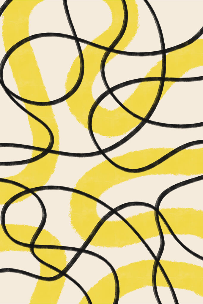 A yellow and black lines A yellow and black lines