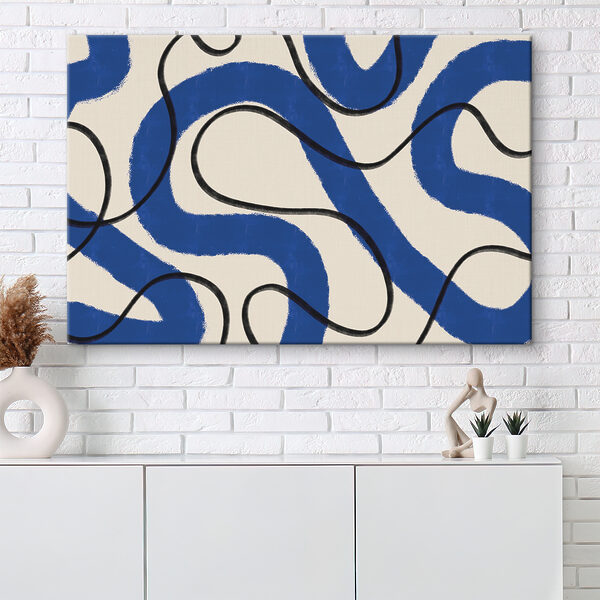 Cuadros Un diseño azul y blanco