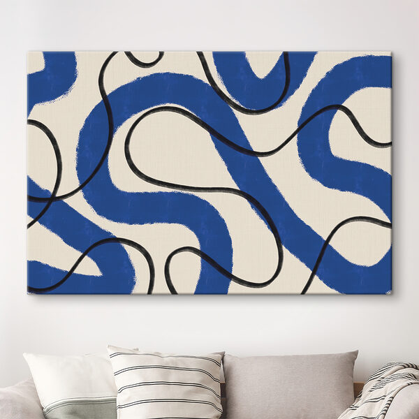 A blue and white pattern