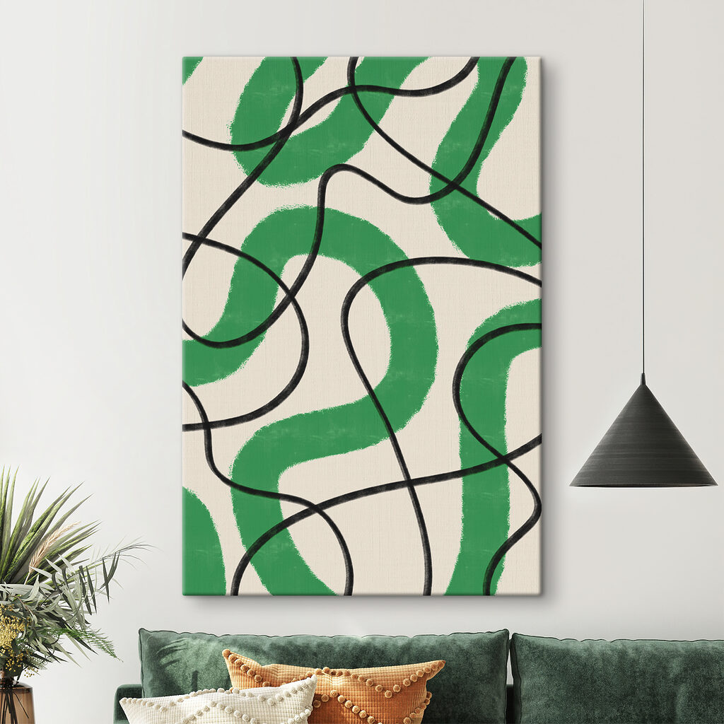 A green and white pattern A green and white pattern