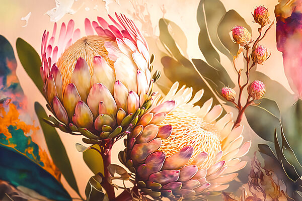 A close up of flowers