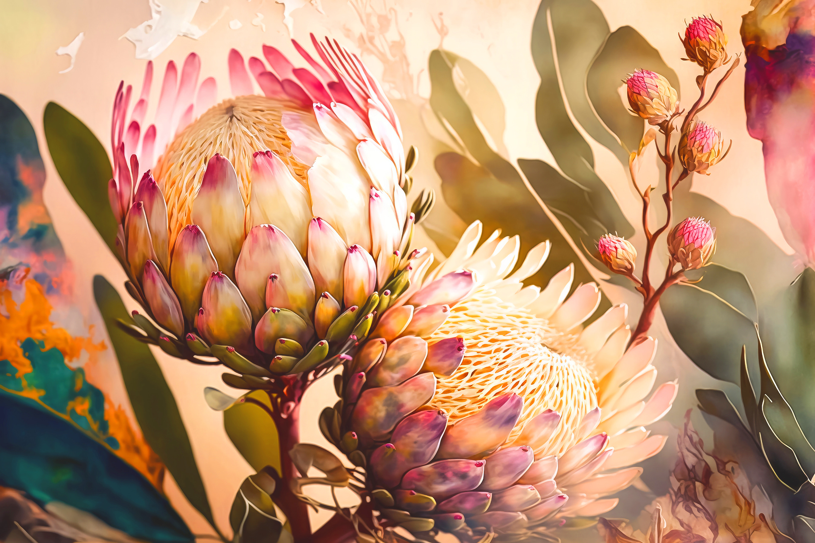 A close up of flowers