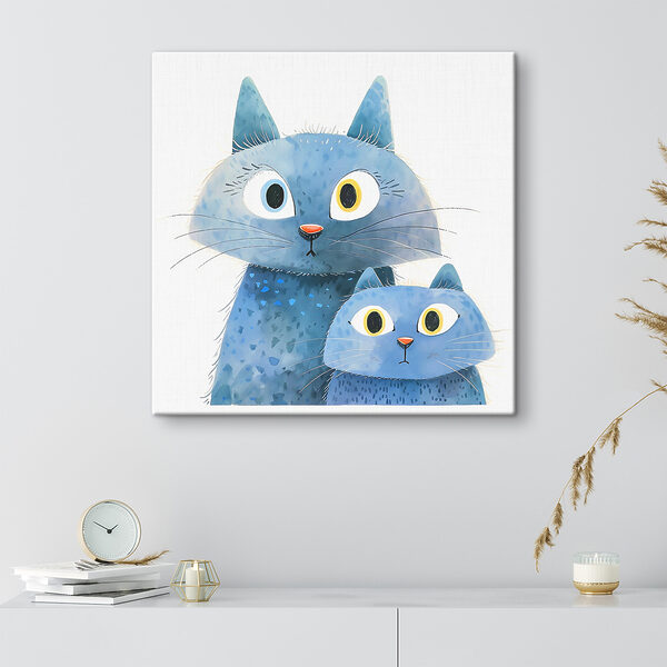 Cuadros Un gato y un gato (SKU: s37562) Cuadros Cuadros Un gato y un gato (SKU: s37562)