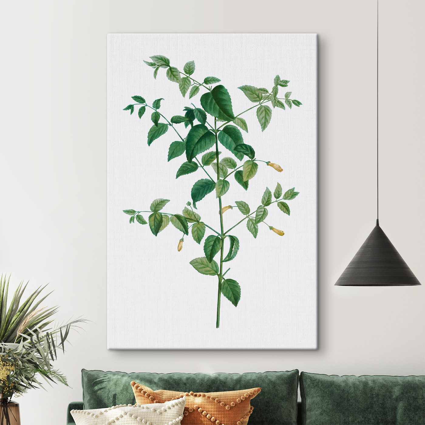 A plant with leaves and flowers A plant with leaves and flowers