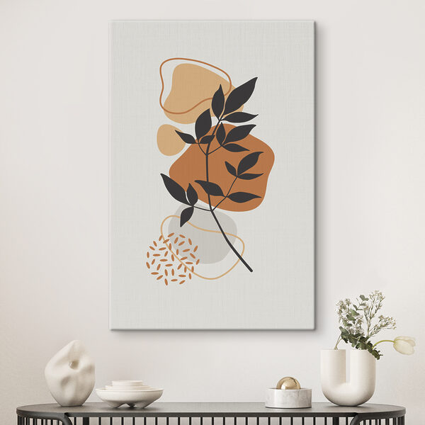 Cuadros Una planta con hojas y formas marrones (SKU: s37524) Cuadros Cuadros Una planta con hojas y formas marrones (SKU: s37524)