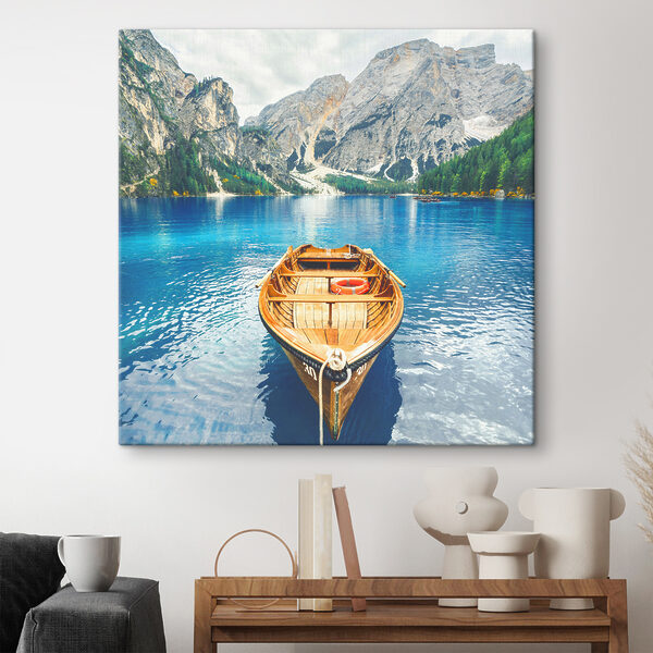 A boat on a lake A boat on a lake