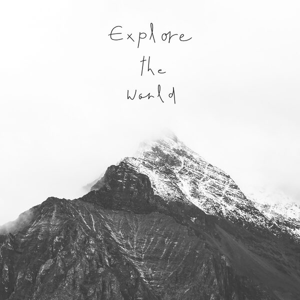 A mountain with snow on top