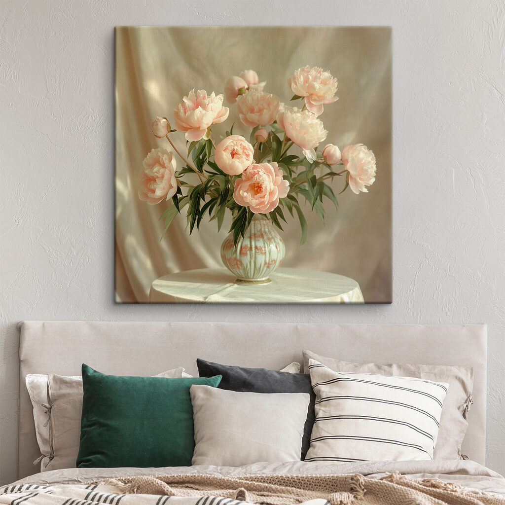 A vase of pink flowers