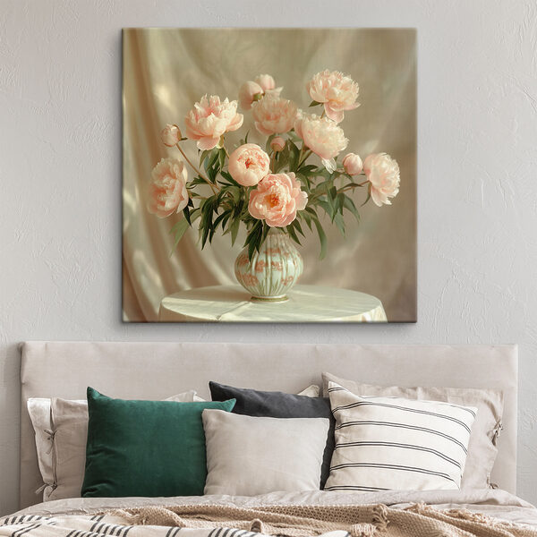 A vase of pink flowers