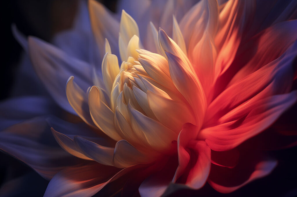 A close up of a flower