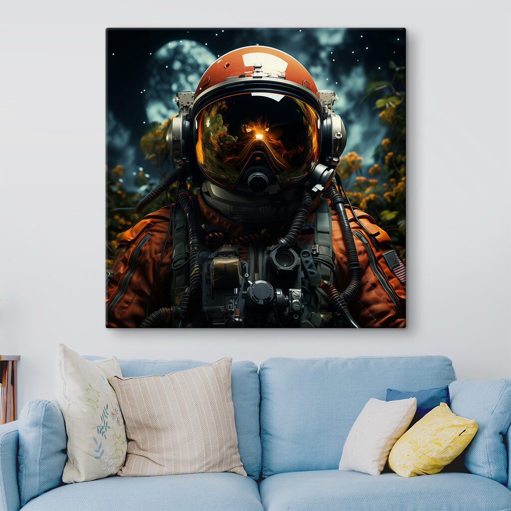 A person in an astronaut suit