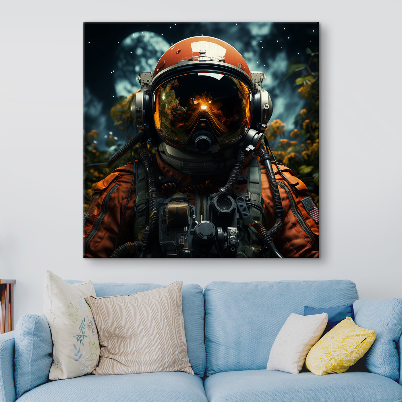 A person in an astronaut suit