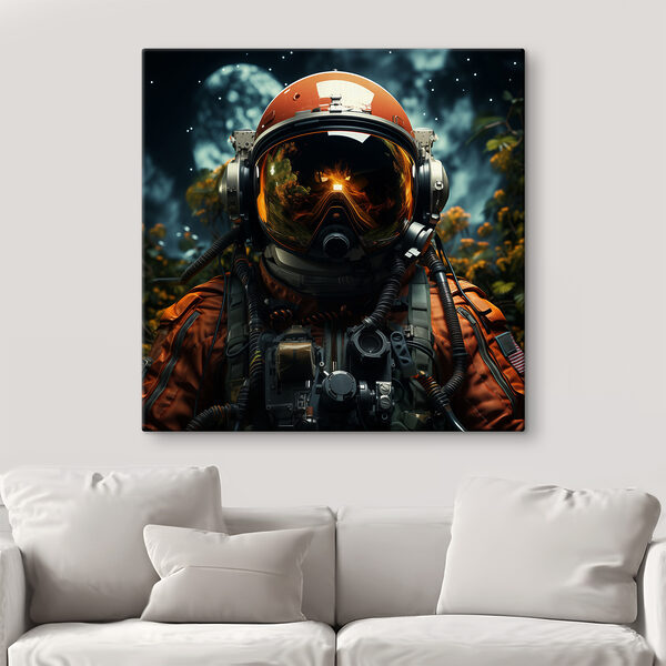 A person in an astronaut suit