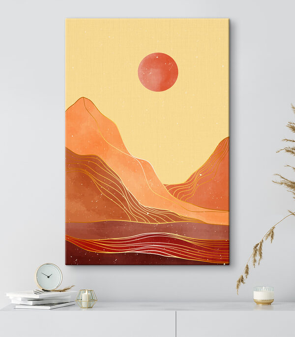 Cuadros Un cuadro de montañas y sol (SKU: s37500) Cuadros Cuadros Un cuadro de montañas y sol (SKU: s37500)