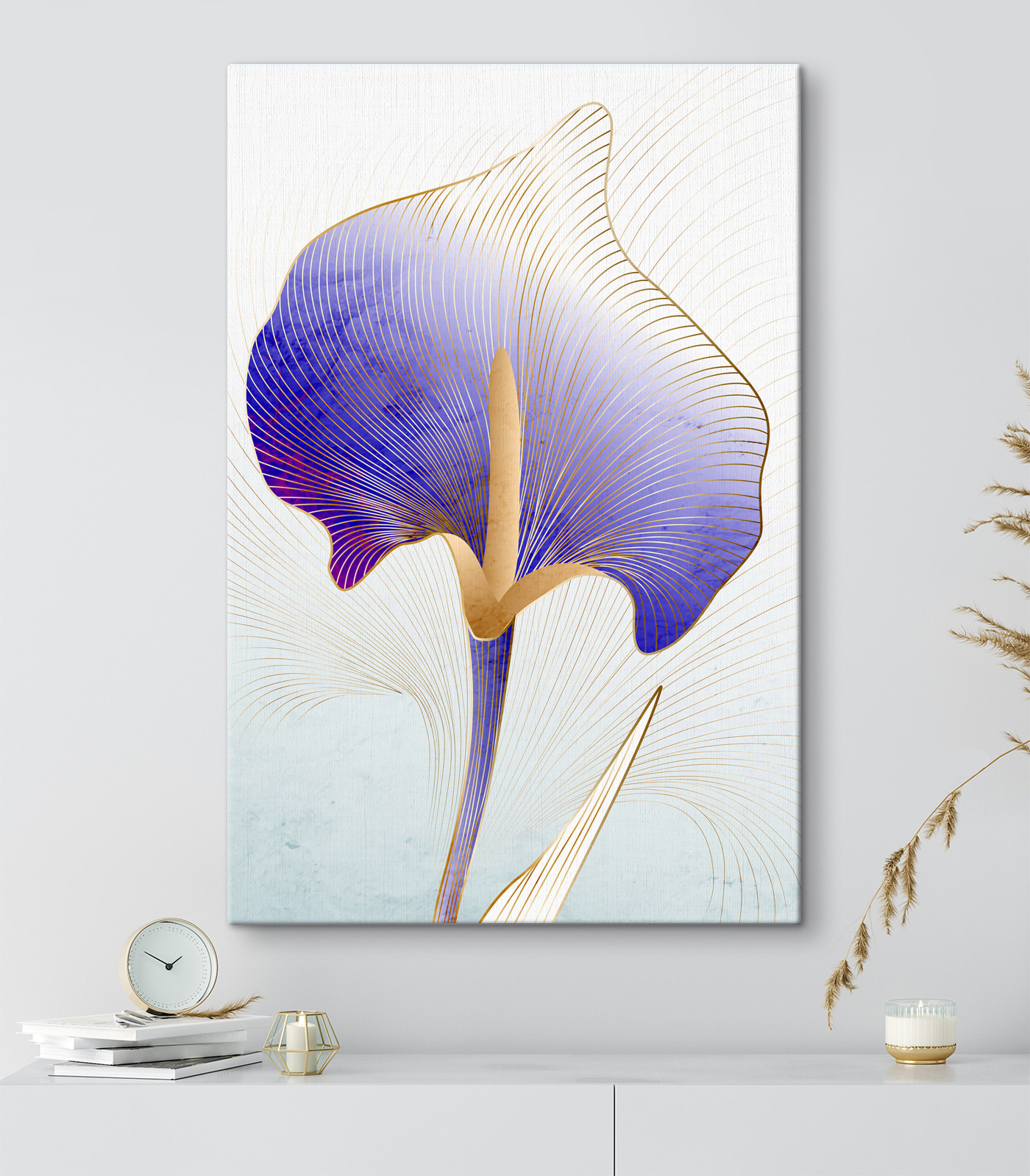 A blue and purple flower A blue and purple flower
