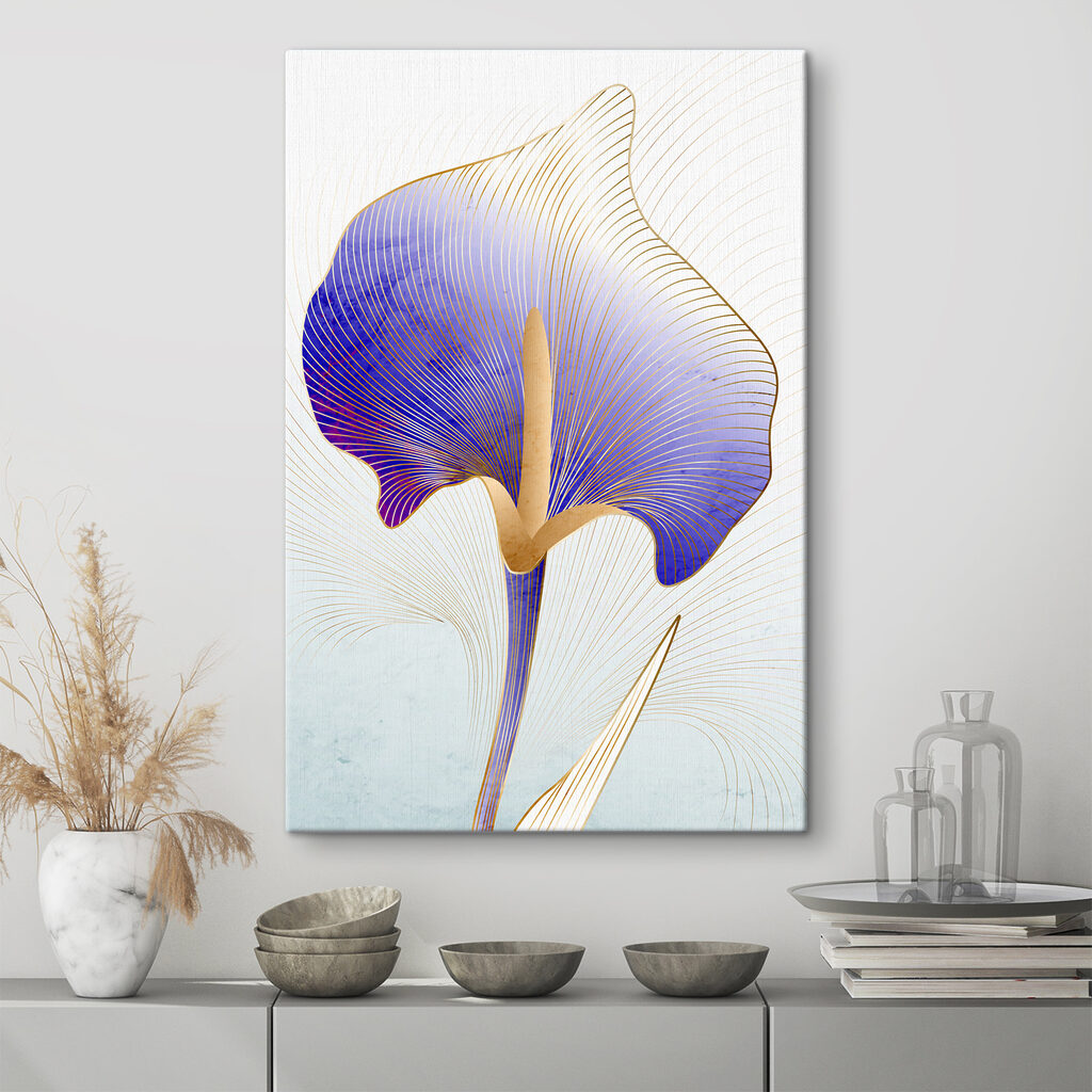 A blue and purple flower A blue and purple flower