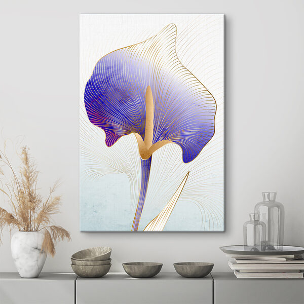 A blue and purple flower A blue and purple flower