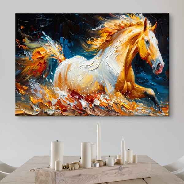 A painting of a horse A painting of a horse