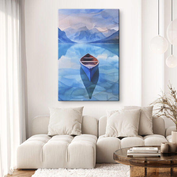 Cuadros Cuadros Un barco en un lago (SKU: s37819)