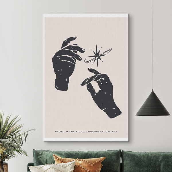 Cuadros Un dibujo en blanco y negro de unas manos (SKU: s37396) Cuadros Cuadros Un dibujo en blanco y negro de unas manos (SKU: s37396)