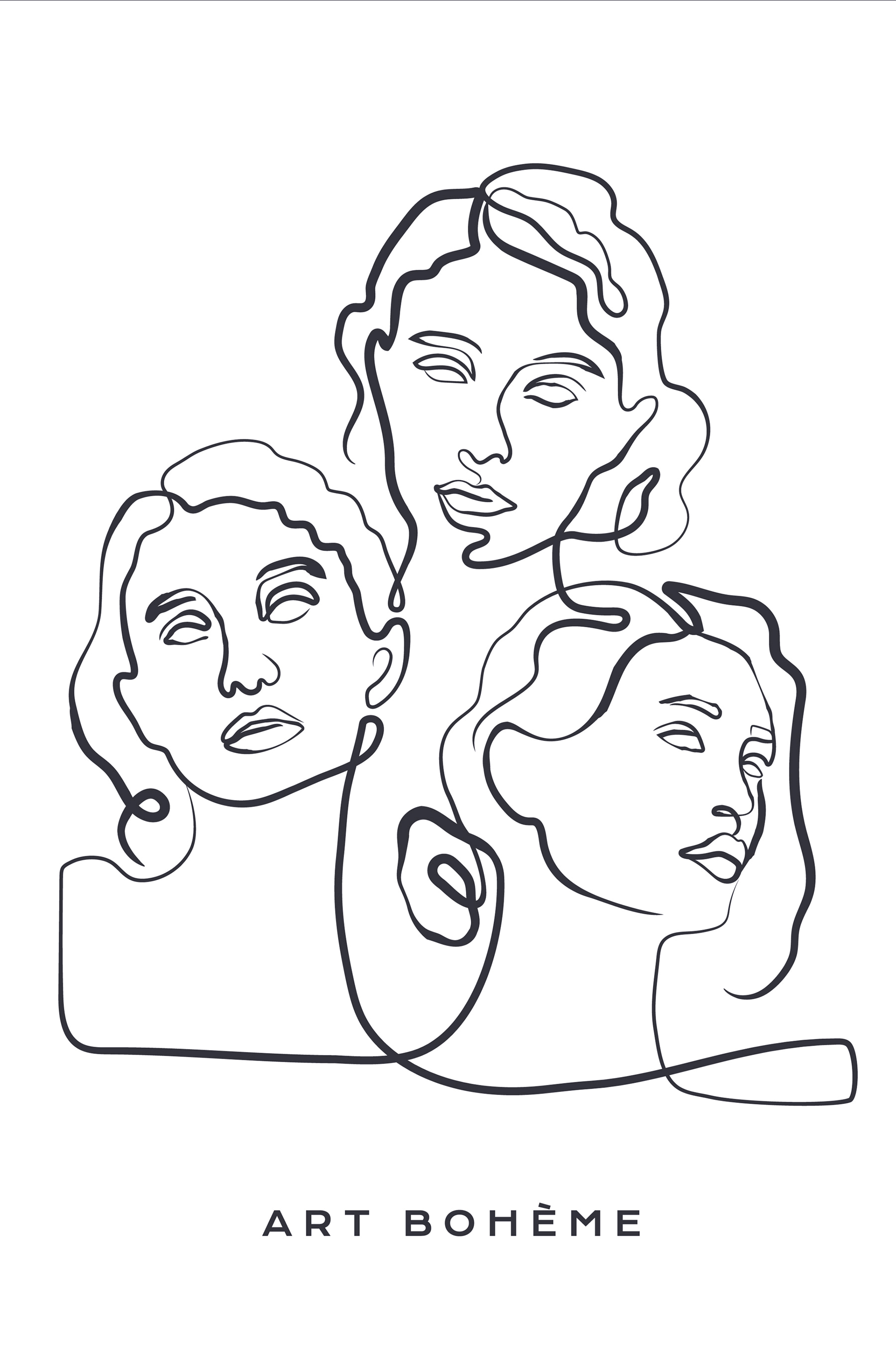 A group of women's faces