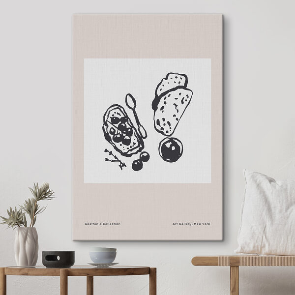 Cuadros Cuadros Un dibujo de comida y una cuchara (SKU: s37414)