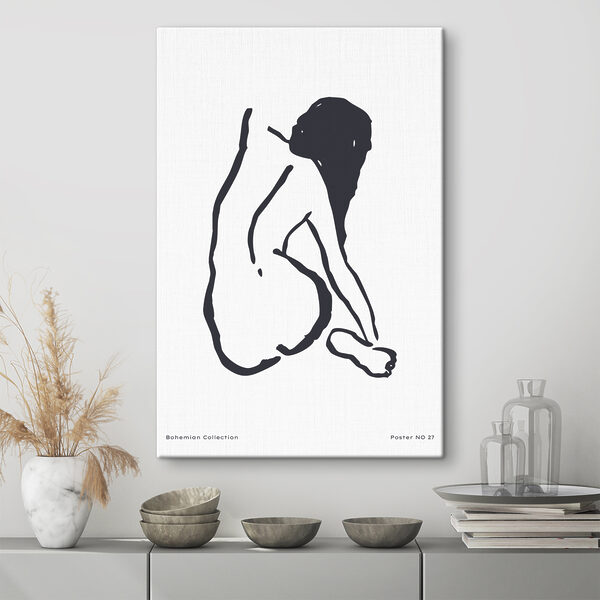 Cuadros Cuadros Un dibujo de una mujer (SKU: s37421)