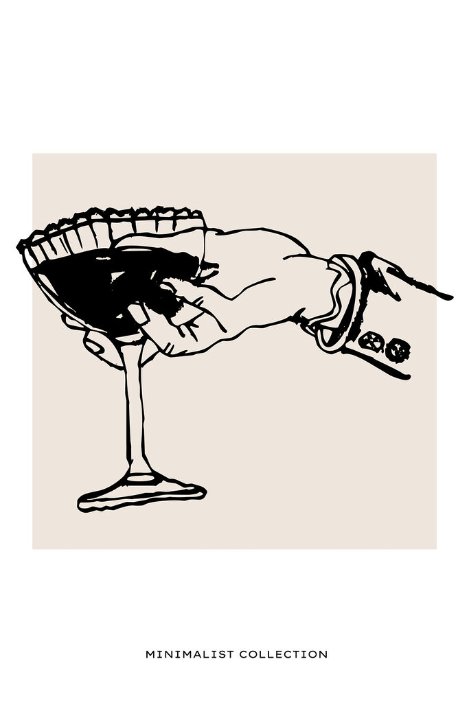 A hand holding a glass of wine