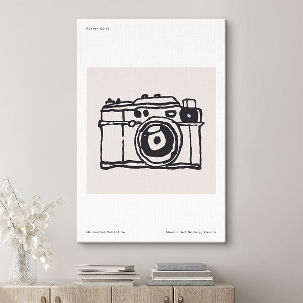 Cuadros Cuadros Un dibujo de una cámara (SKU: s37430)