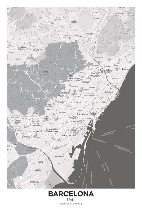A map of a city
