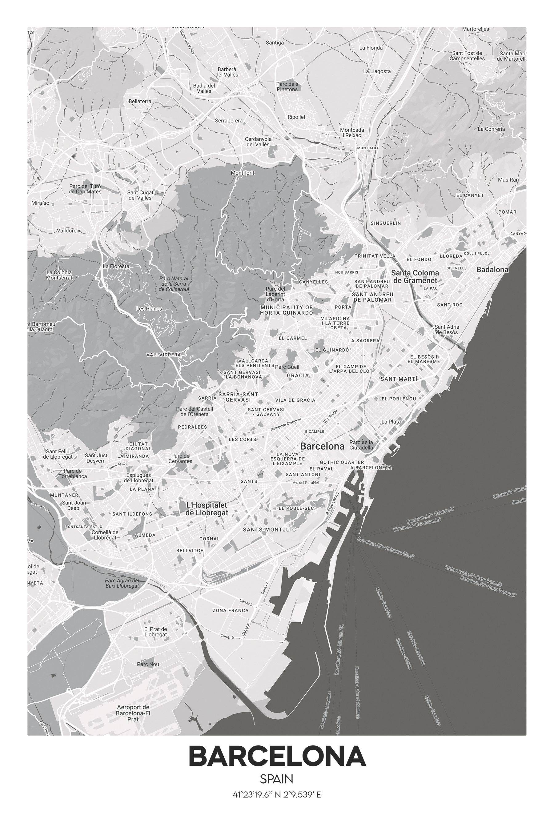 A map of a city