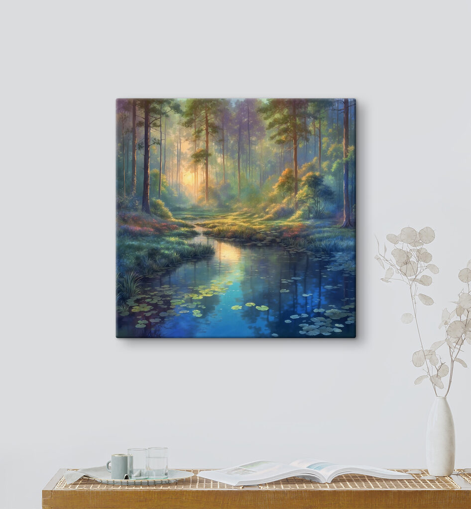 A river in a forest A river in a forest