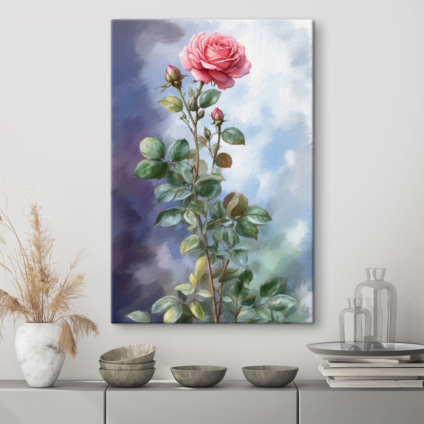 A painting of a rose A painting of a rose