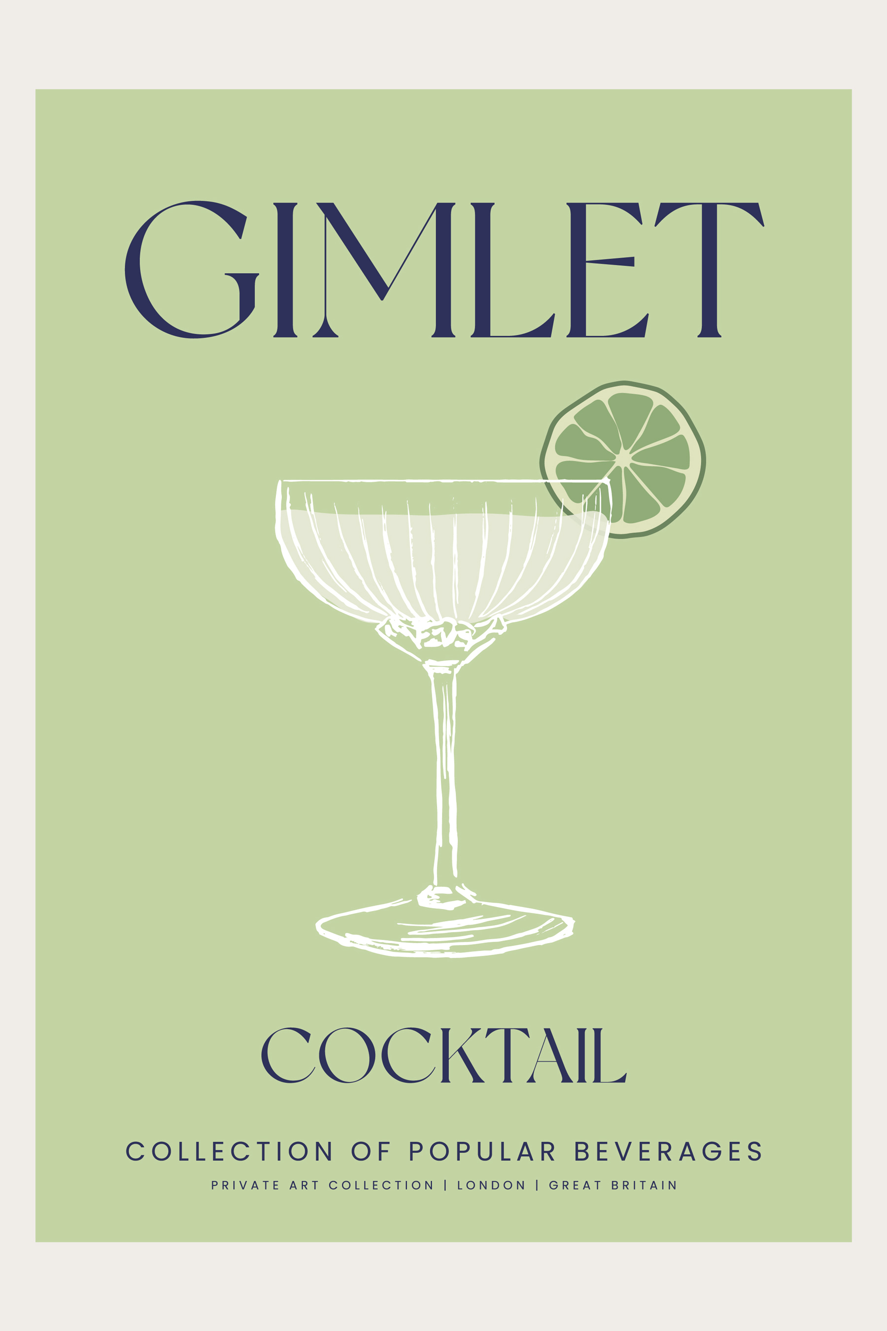A sign with a glass of drink