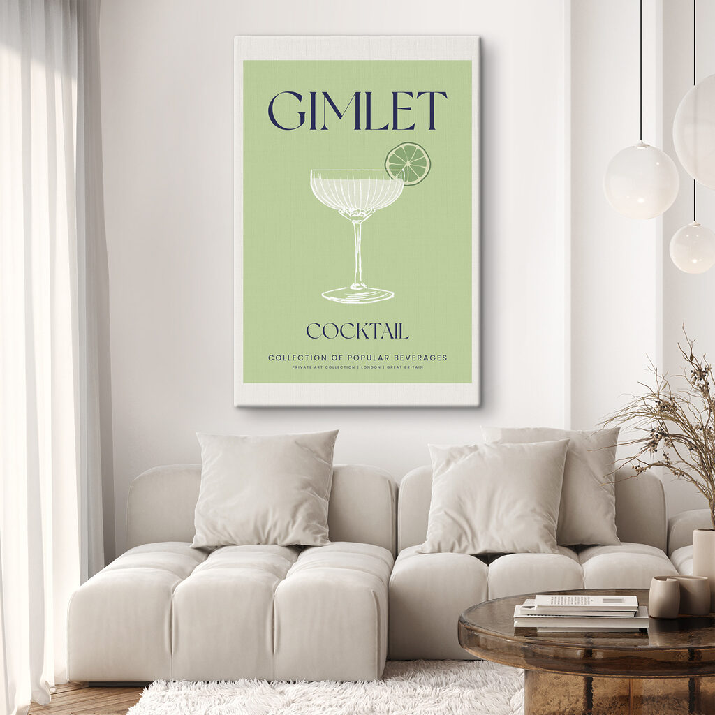 A sign with a glass of drink