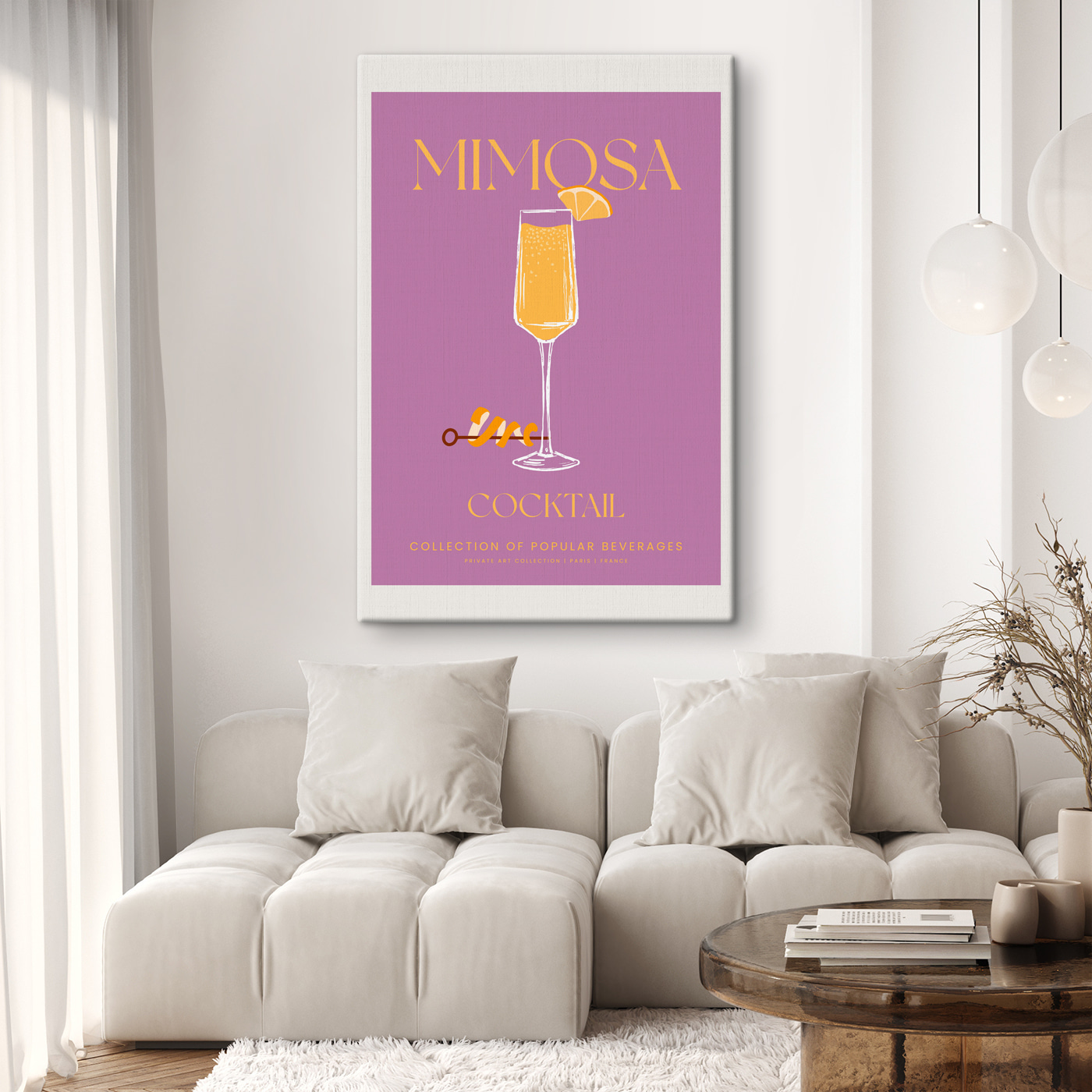 A poster of a drink