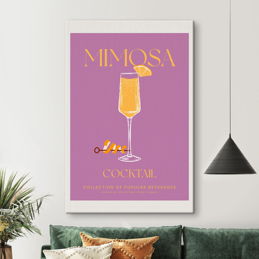 A poster of a drink
