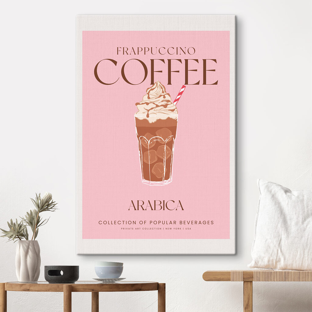 A poster of a drink A poster of a drink