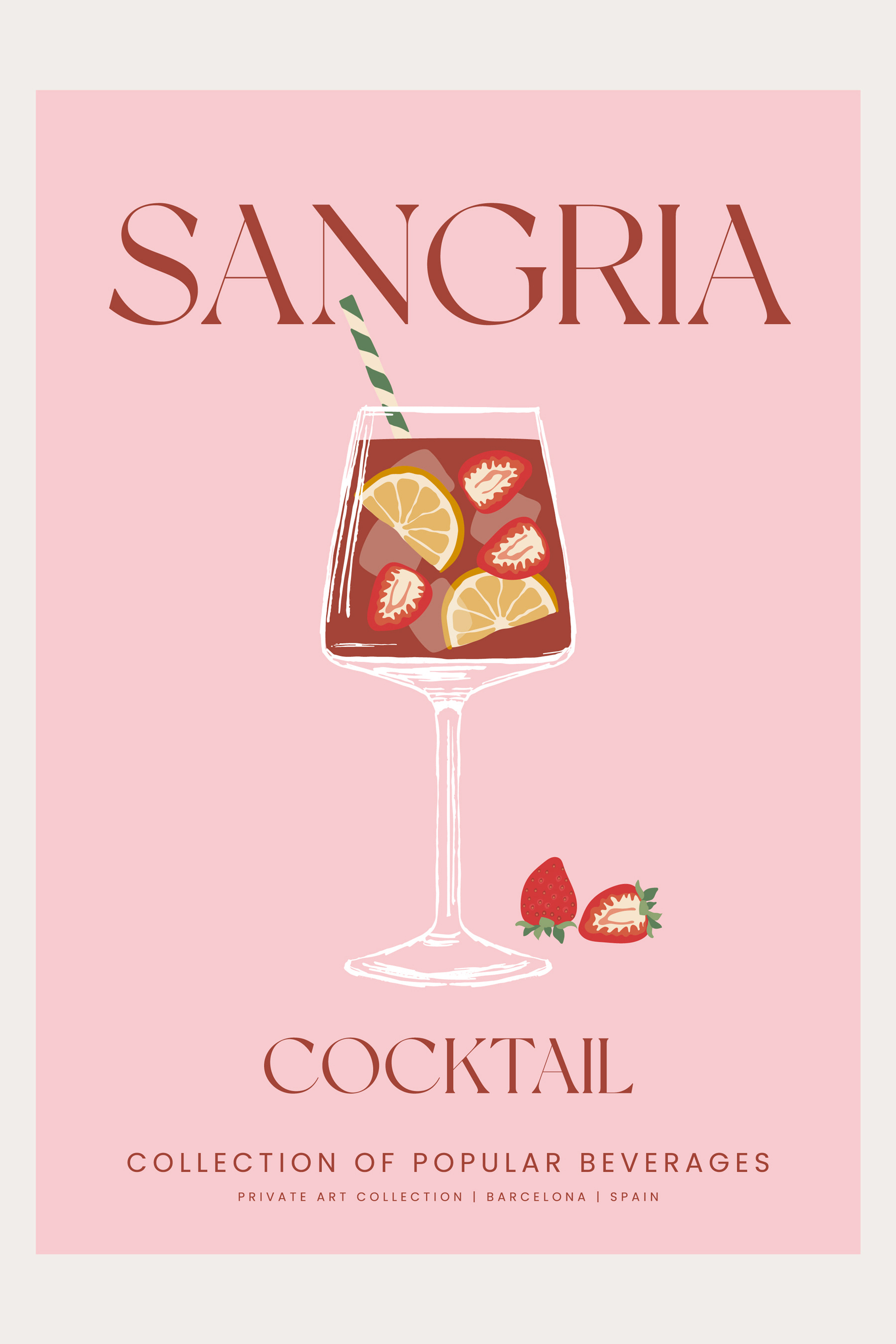 A poster of a drink A poster of a drink