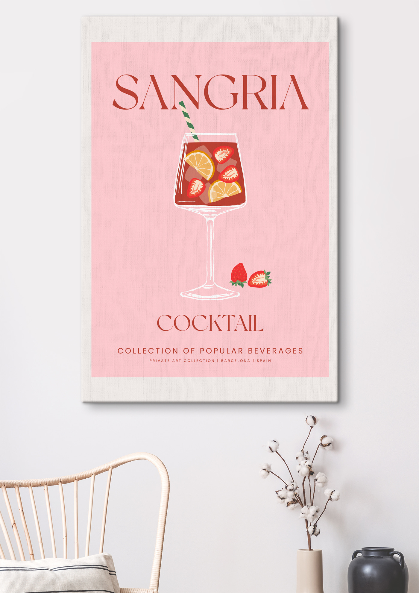 A poster of a drink A poster of a drink