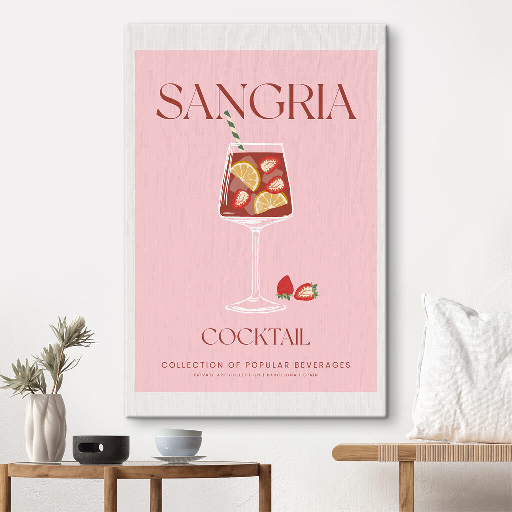 A poster of a drink A poster of a drink