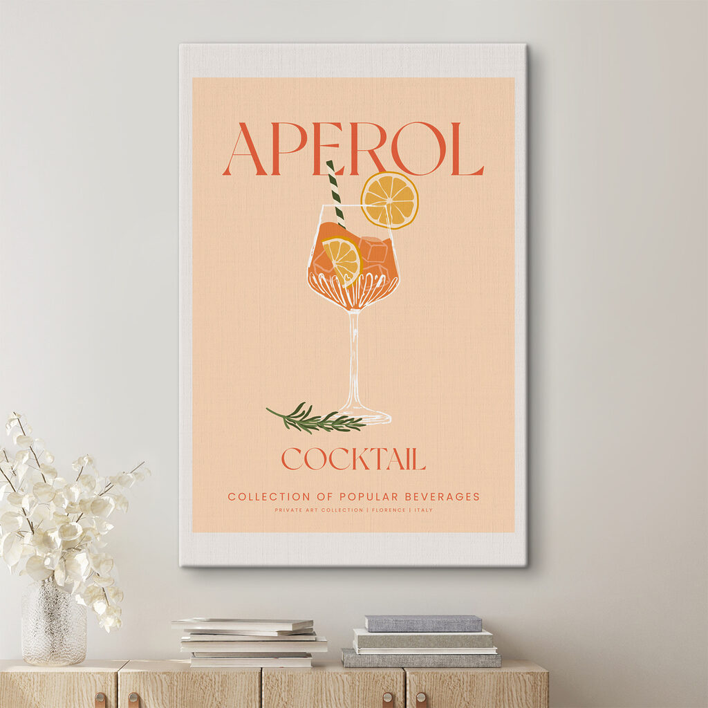 A poster of a drink A poster of a drink